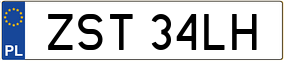 Trailer License Plate